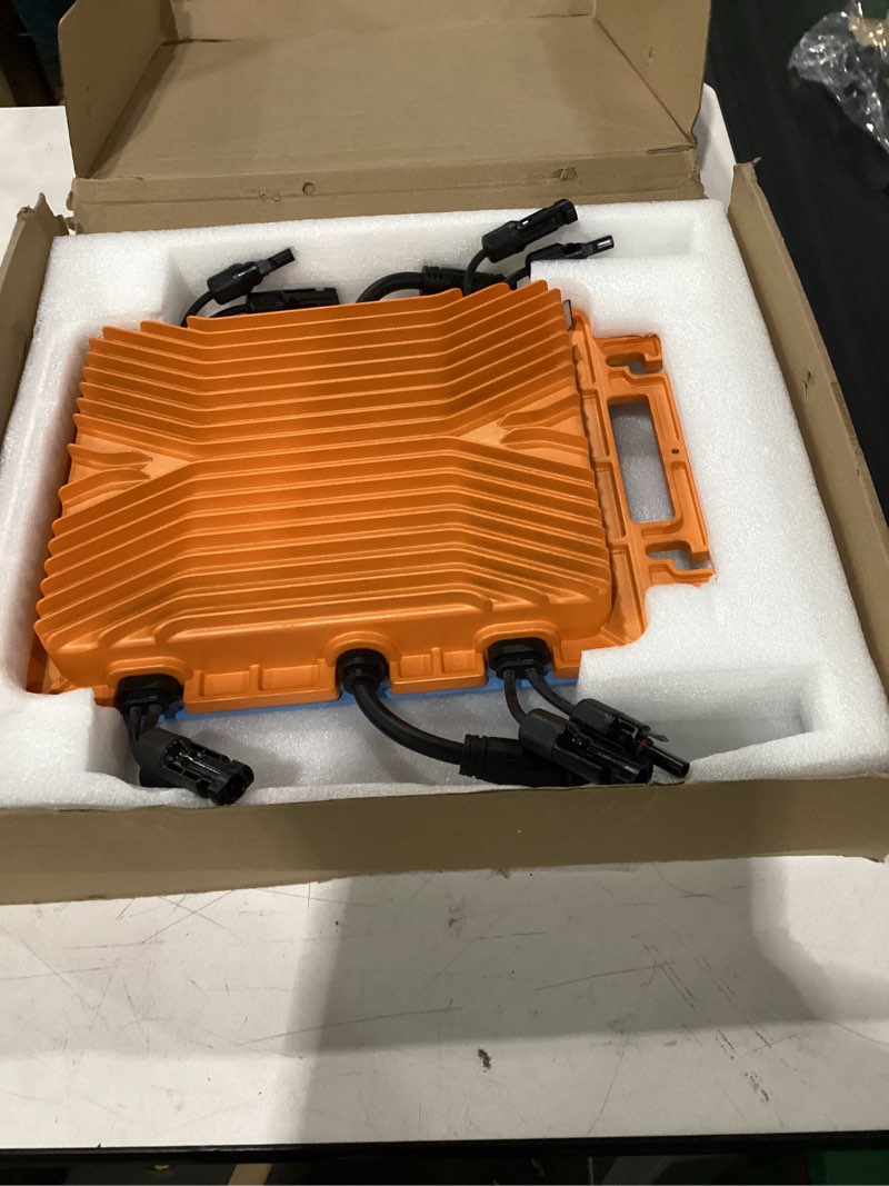 Condition photo showing Good Condition for yunseity solar micro inverter 2000w single phase kit, wif control, meter, maximum power point tracking, aluminum alloy, ip66 water proof, 22v-48v mppt (us plug 120v)