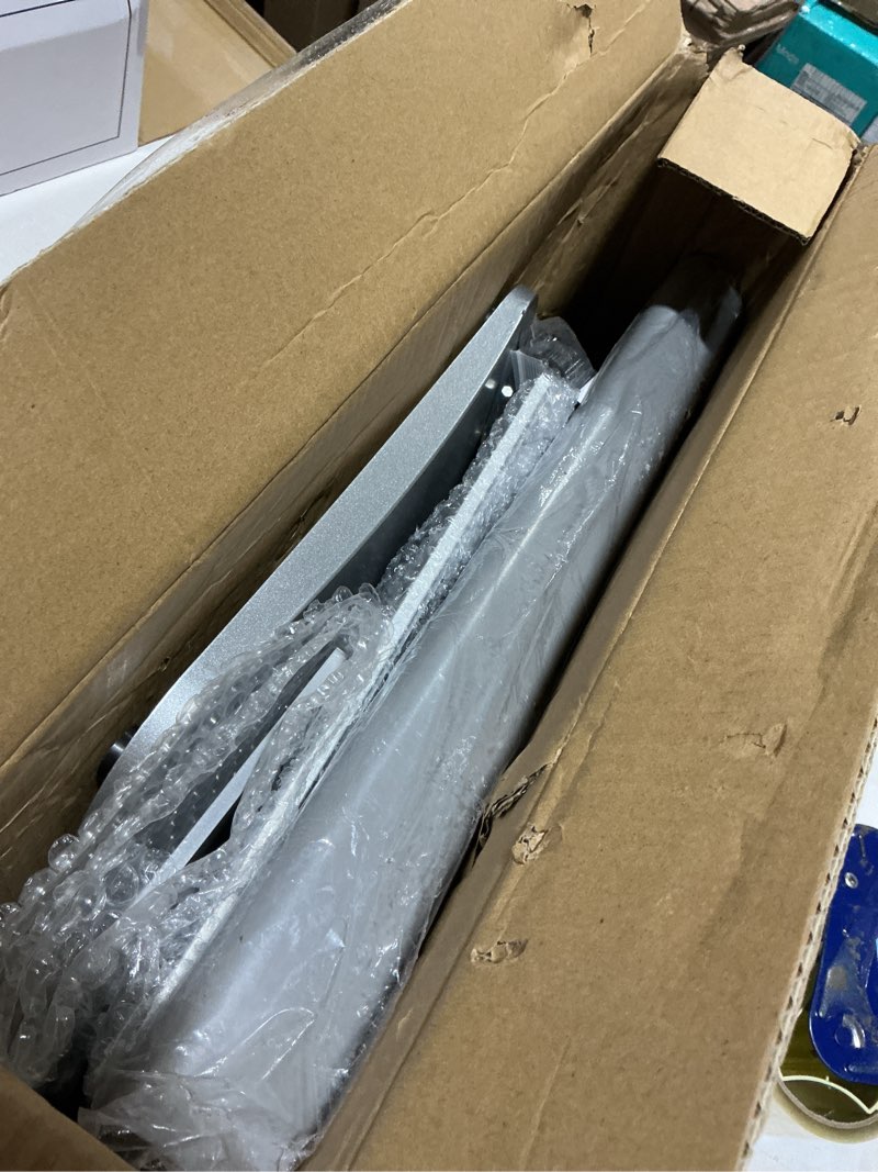 Condition photo showing Good Condition for 3pcs heavy duty pedestal sign holder for display, 11 x 17 inches adjustable floor standing sign holder with weighted base , sign stand for indoor/outdoor advertising?silver silver 11x17in-3p