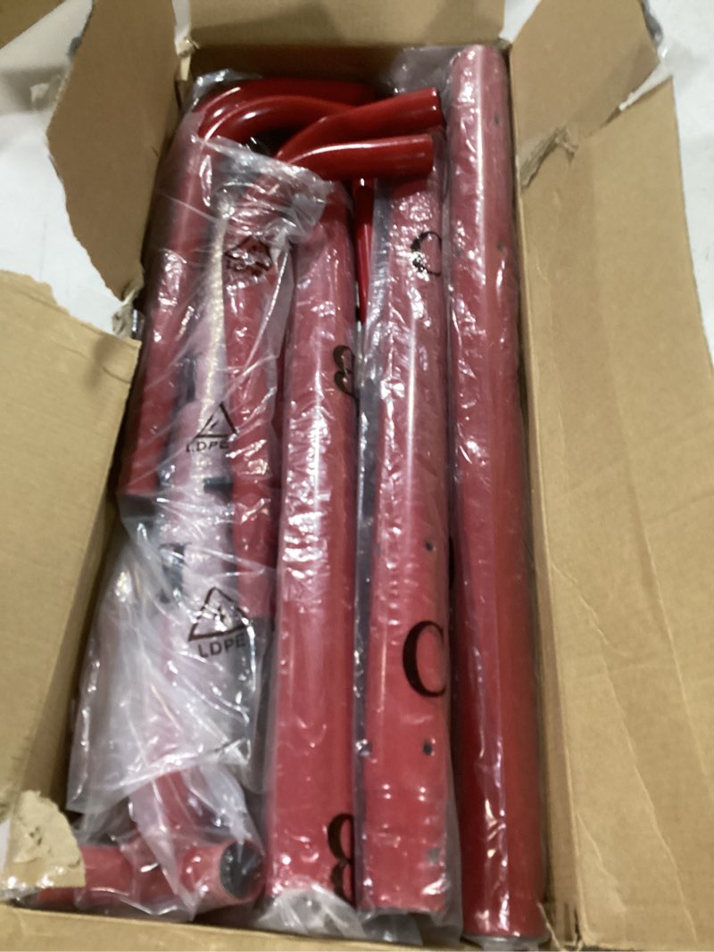 Condition photo showing Good Condition for Simple Houseware Standing Coat and Hat Hanger Organizer Rack, 12 Hooks, Red