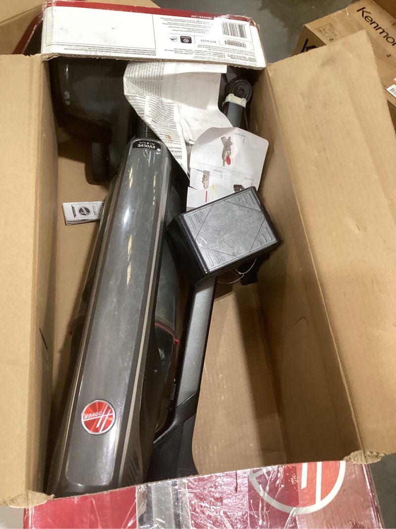 Condition photo showing As Is for hoover onepwr evolve pet cordless vacuum cleaner, black, lightweight stick vac, small upright vacuum cleaner, ideal for pet hair, large dirt cup capacity, cordless convenience