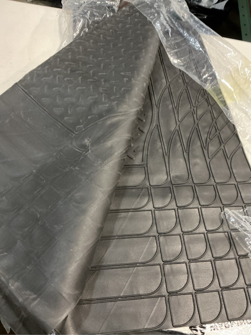 Condition photo showing As Is for Car Cargo Liner, All Weather Heavy Duty Trunk Liner, Anti-Slip Trimmable Floor Mat, Universal Automotive Trunk Protection Mat for Cars, SUVs, Trucks (Black)