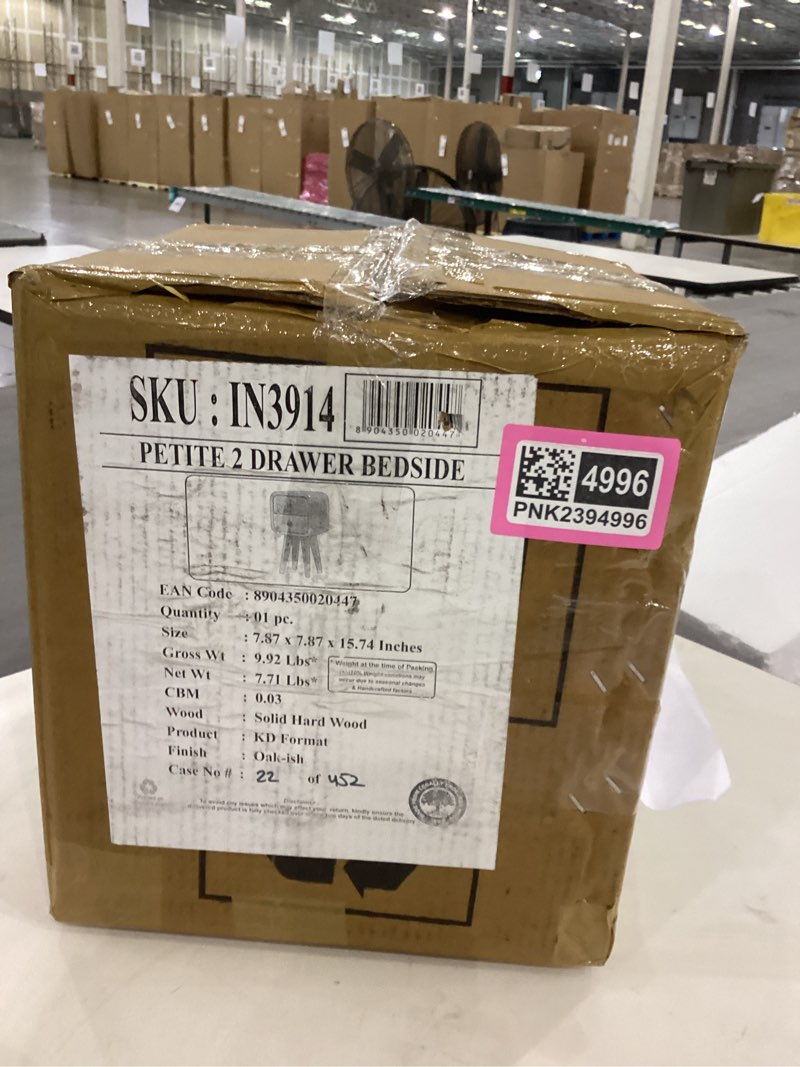 extra mini curved oak-ish bedside