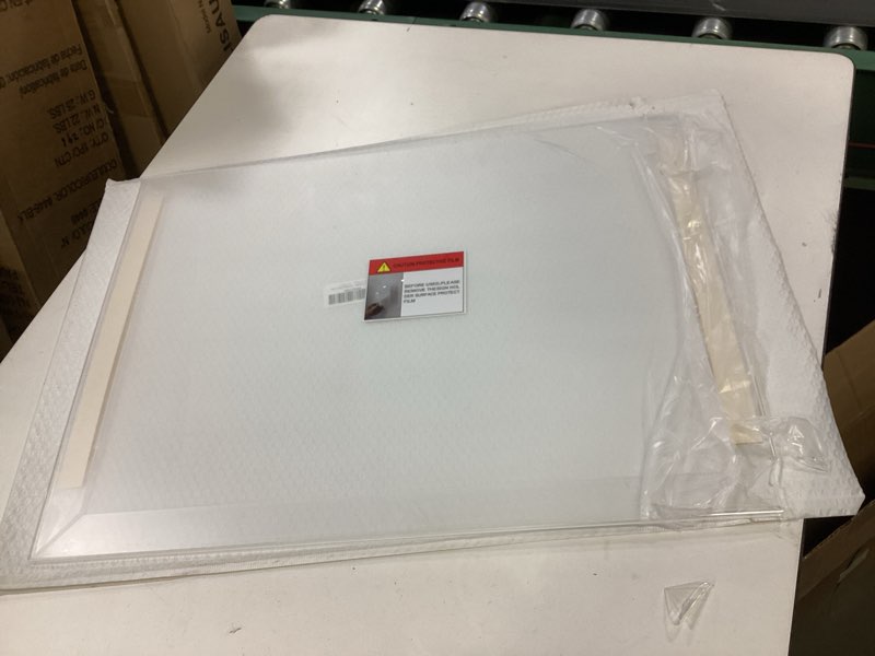 Condition photo showing As Is for 4 x 6 Acrylic Picture Frame, Horizontal/Vertical Clear Photo Frame for Wall with Tape, No Drilling Floating Hanging Frameless Picture Frame, Wall Mount Sign Holder for Home, School, Office 1 Pack 4 x 6 Inches