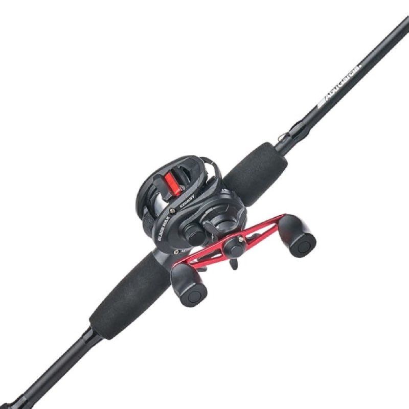 abu garcia max ez cast baitcast fishing 6' medium rod,
