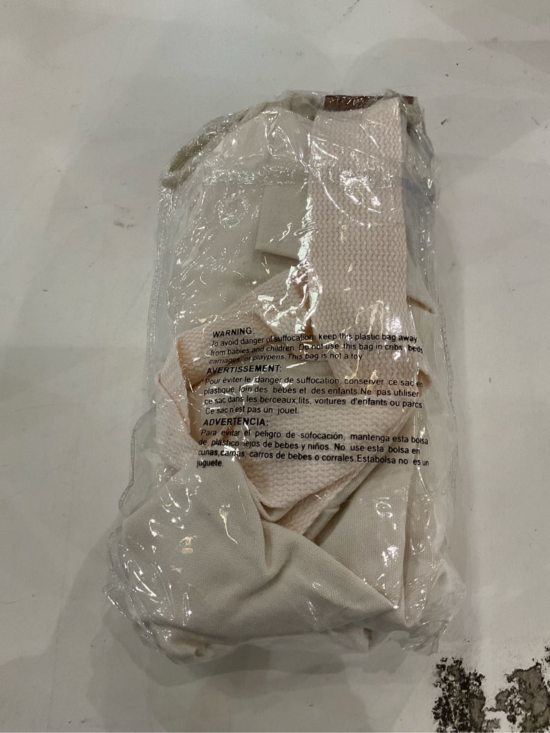 Condition photo showing New/Like New for Canvas Duffle Bag, Off White