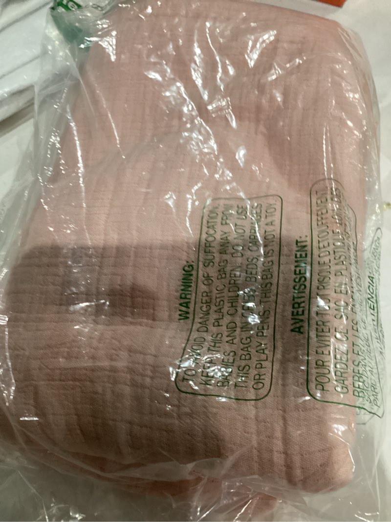 Condition photo showing As Is for MIULEE Light Pink Knitted Throw Blanket for Couch Bed, Boho Textured Cozy Woven Decorative Farmhouse Blanket with Tassels for Sofa Chair Living Room 50"x60" 50" x 60" Pink