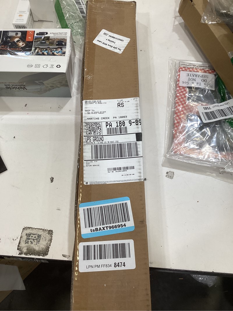 Condition photo showing New/Like New for LazBlinds No Tools No Drill 1" Vinyl Mini Blinds, Cordless Blinds for Windows, Light Filtering Horizontal Window Blinds & Shades, 22 1/2" W x 48" H, White Cordless-white 22 1/2" W x 48" H
