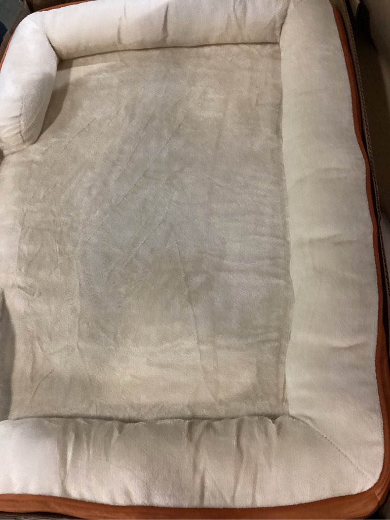 Condition photo showing Good Condition for Bedsure Orthopedic Dog Beds Large Sized Dog - Washable Large Dog Cat Bed Waterproof, Comfort Dogs Couch Sofa with Washable Removable Cover, Pet Bed with Nonskid Bottom, Ember Clay, 35" 35"L x 25"W x 6.5"Th Ember Clay