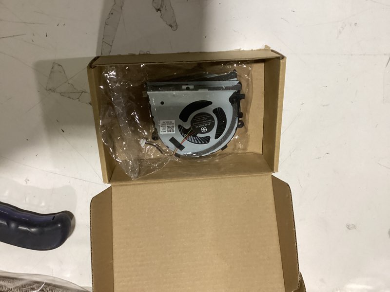 Condition photo showing As Is for replacement new cpu+gpu cooling fan for lenovo legion y540-15irh 81sx y7000-2019 81ns (gtx1660ti) series dfs5m325063b11 flga dfs200105bd0t flgb eg75070s1-1c030-s9a eg75070s1-1c010-s9a fan