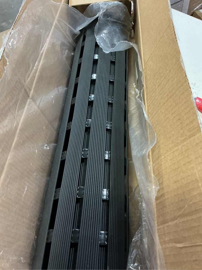 Condition photo showing Good Condition for OTHWAY Large Shower Mat, 35.4 x 24 Inch No Suction Cup Shower Mat Non Slip, Quick Drain Non Slip Shower Mats for Inside Shower, Heavy Duty Curlable PVC Stand up Shower Floor Mat, Black