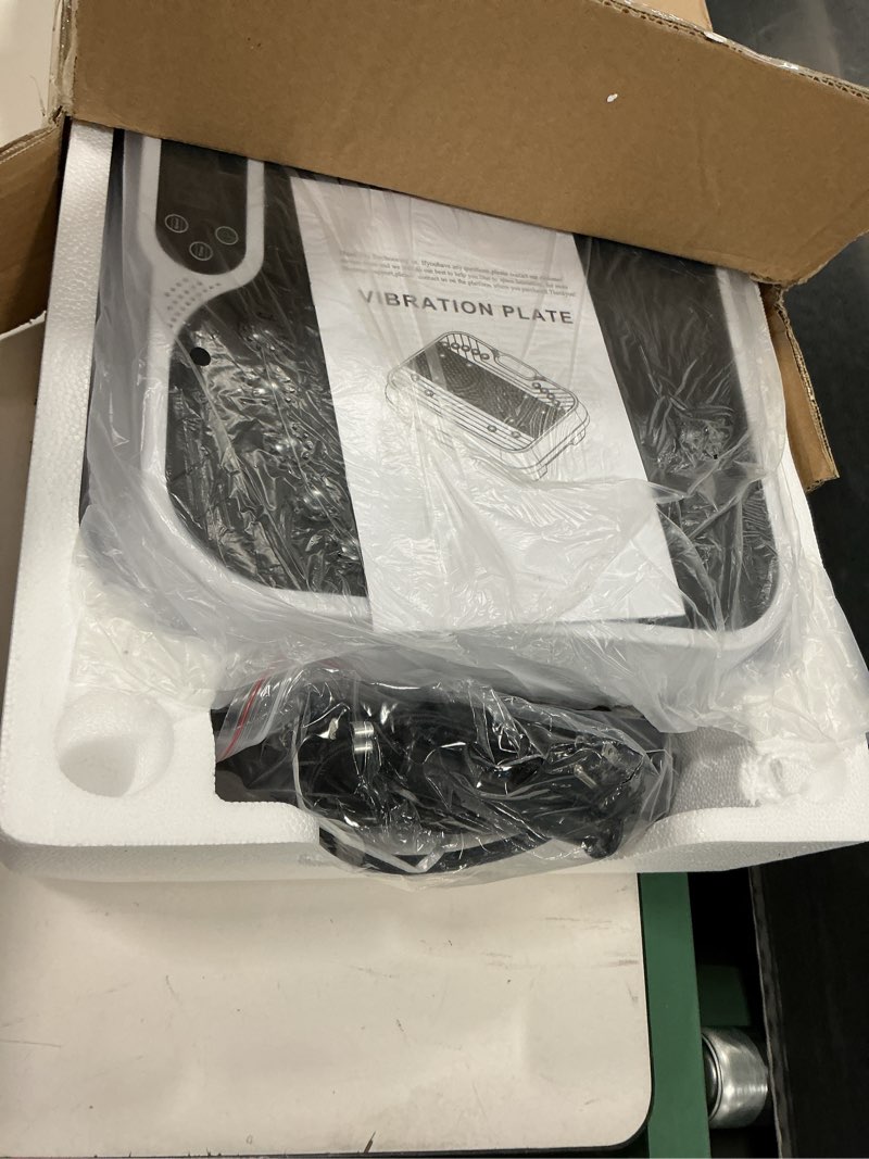 Condition photo showing Good Condition for Bigzzia Vibration Plate Exercise Machine 10 Modes Whole Body Workout Vibration Fitness Platform w/ Loop Bands Jump Rope Bluetooth Speaker Home Training Equipment for Weight Loss & Toning