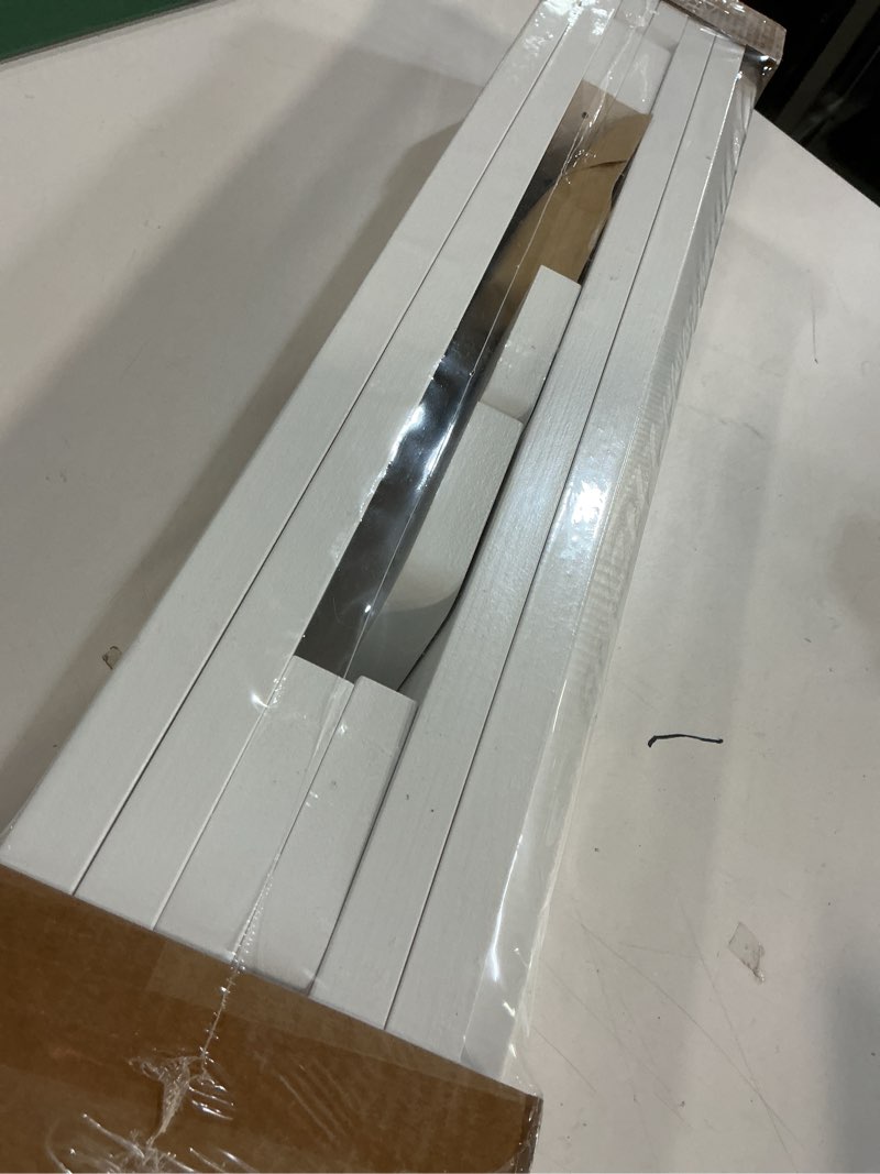 Condition photo showing Good Condition for (Similar) Onlysky White Floating Shelves with White Towel Rack - Set of 1  Wall Mounted Hanging Bathroom Shelves, Decorative Shelves for Stylish Storage in Bathroom, Kitchen, Living Room & Bedroom