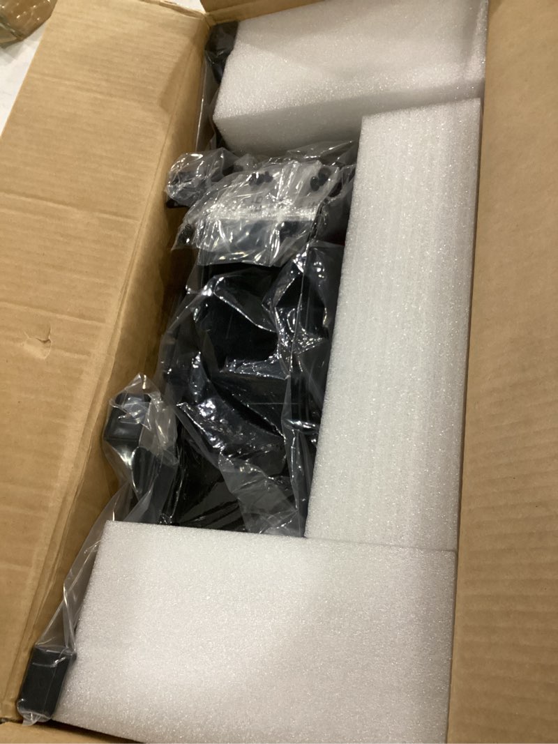 Condition photo showing New/Like New for huanuo under desk keyboard tray for flat bottom and cross beam desks | 25 x 9.84 inch tray, 11 lbs capacity, smooth sliding track, wrist rest, height and angle adjustment, home office typing