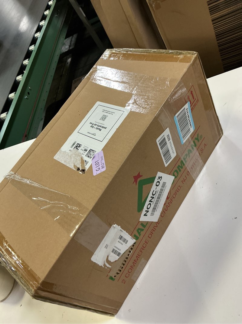 Condition photo showing New/Like New for National Tree Company 18 in Pre-Lit Frosted Berry Artificial Christmas Urn Filler, Christmas Decoration with Pinecones, 35 Clear LED Lights, 175 Tips, Timer, Tripod Stake, Green 18'' Berry Urn Filler w/Lights