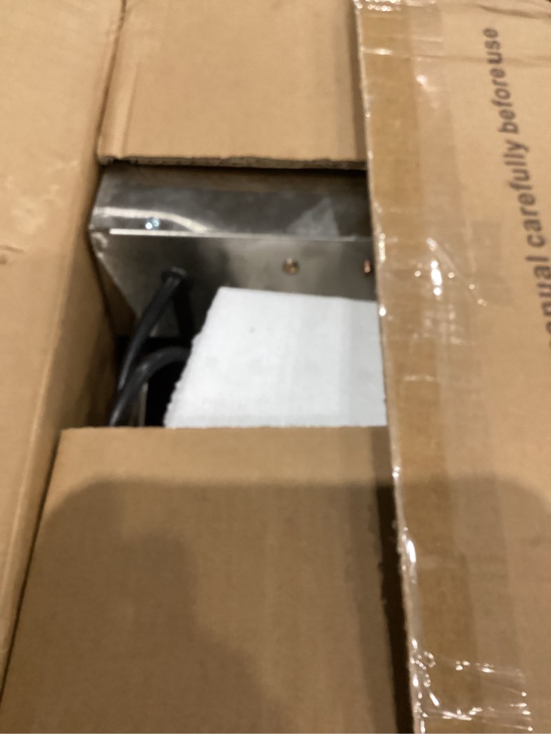 Condition photo showing As Is for Deep Fryer with Basket, 1700w 14Qt Oil Tank/ 6.7Qt Basket, 0.6mm Thickened Stainless Steel Countertop Electric Fryer for Home and Commercial Use, Oil Fryer with Double Overheat Protection 8L