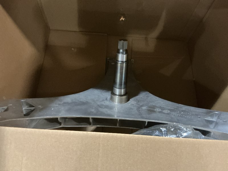 Condition photo showing As Is for Funmit DC97-16509B Washer Flange Shaft Assembly & DC60-40137A Hex Mounting Bolt (6pcs) & DC69-00804A Gasket Seal Compatible with Samsung Washing Machine Replace DC97-16509B DC97-16509A