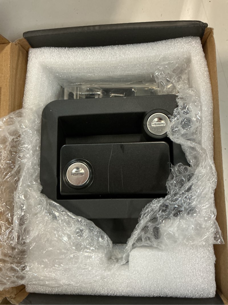 Condition photo showing Good Condition for rv door lock replacement, camper door lock fits 2.75" x 3.75" cutout | rv door handle & camper door lock replacement – compatible with rvs, travel trailers, fifth wheels and more with paddle strike rv door latch
