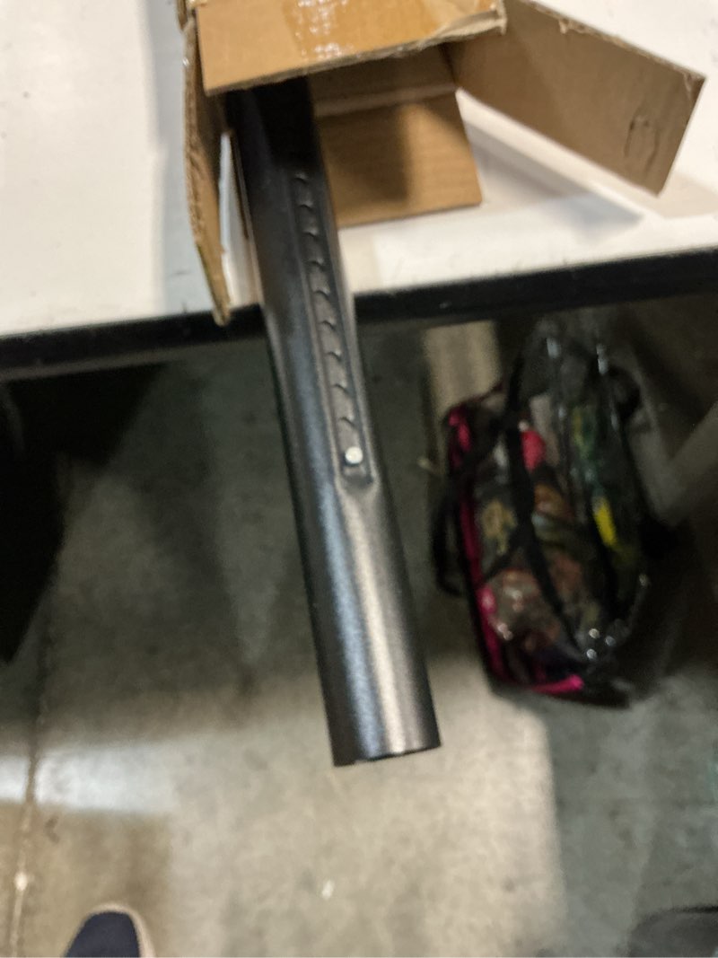 Condition photo showing As Is for YNL Tension Curtain Rods No Drilling, One-Click Shower Curtain Rod 39-86 Inch, Outdoor Tension Rods for Patio, Window or Bathroom, Easy to Install, Renter Friendly Curtain Rod, No-slip, Black Black 39-86"