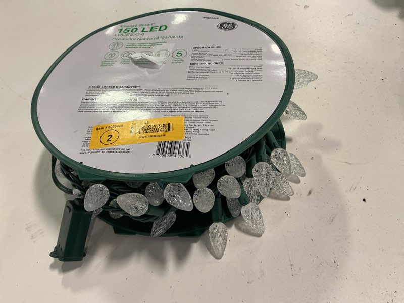 Condition photo showing Good Condition for  GE Energy Smart 150 -Count 49.6-ft White LED Plug-In Christmas String Lights