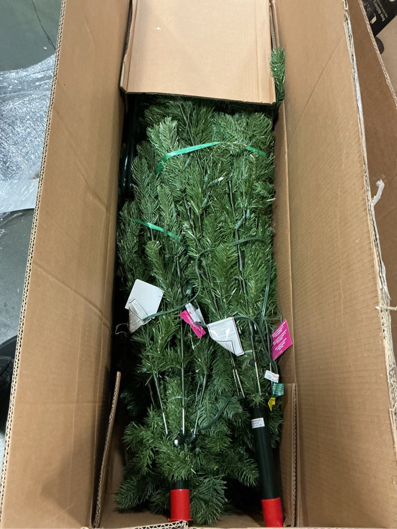 Condition photo showing Good Condition for National Tree Company Pre-Lit Feel Real®Artificial Christmas Tree  Green  Downswept Douglas® Fir  Clear Lights  Includes Stand  6.5 feet