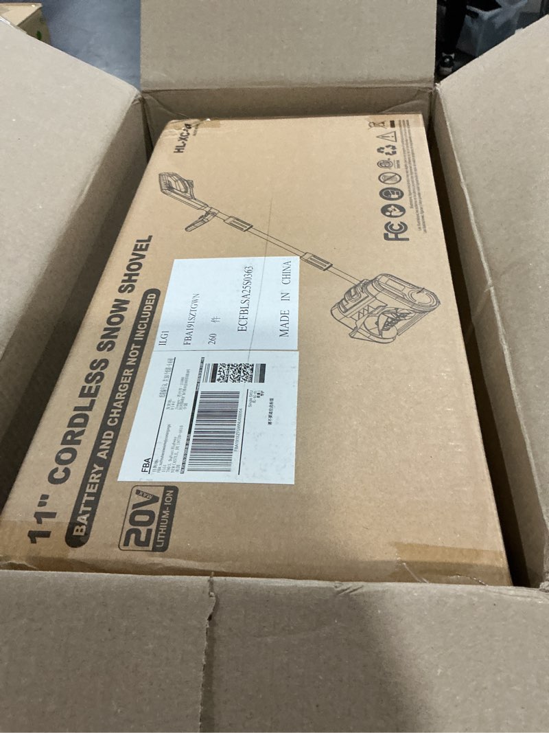 Condition photo showing Good Condition for Cordless Snow Shovel Compatible with DeWalt 20V MAX Battery (Tool Only), 11" Lightweight Electric Snow Blower with 20FT Max Throw & Adjustable Handle, Snow Thrower for Driveway, Deck, Patio & Steps
