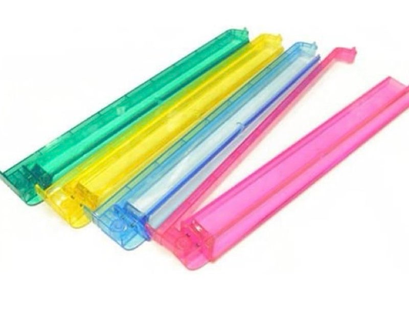 acrylic mahjong mah jongg rack and pusher combo - multi - color - set of 4