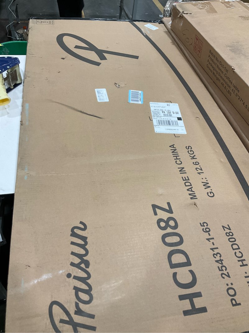 Condition photo showing Good Condition for PRAISUN 54 X 24 Inch Computer Desk with Deeper Desktop, Gaming Office Writing Work Desk for Home Office, Study, Bedroom, Work from Home, Metal Frame, Rustic Brown Rustic Brown 54*23.6inch