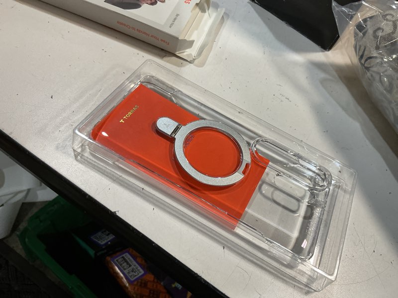 Condition photo showing New/Like New for torras ultra slim for samsung galaxy s26 ultra case clear with magnetic stand, [never yellow] [fit for magsafe] [open-edge]frameless thin minimalist for s26 ultra case with kickstand, hard protection clear galaxy s26 ultra 6.9"