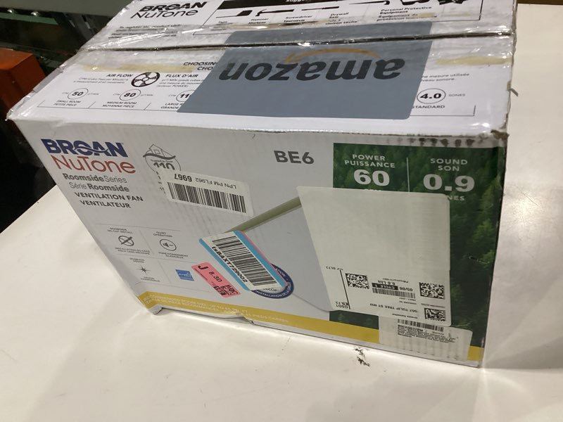 Condition photo showing As Is for broan-nutone® roomside series bathroom exhaust fan, 60 cfm, energy star®