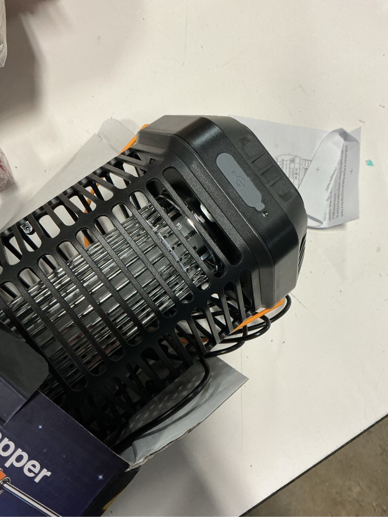 Condition photo showing Good Condition for solar bug zapper outdoor, rechargeable mosquito & fly zapper with auto on/off, 6000mah long-lasting, foldable camping light, solar & usb powered bug zapper for patio, camping & indoor use