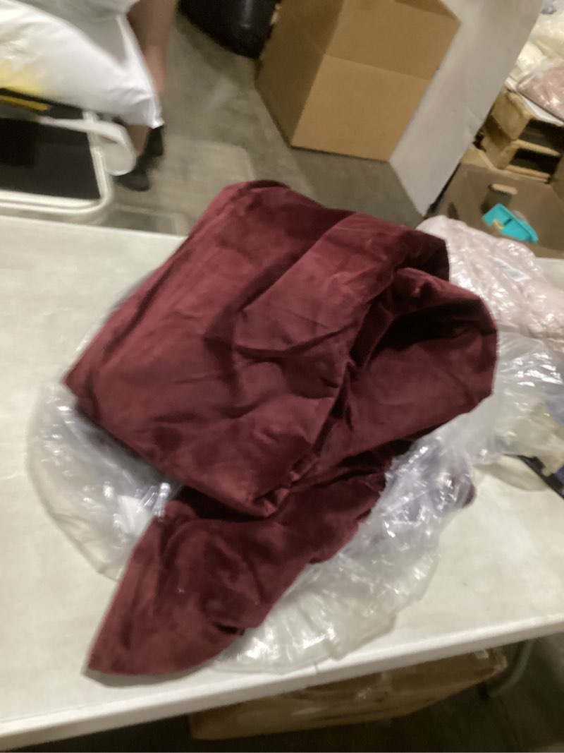 Condition photo showing As Is for cotten velvet curtains