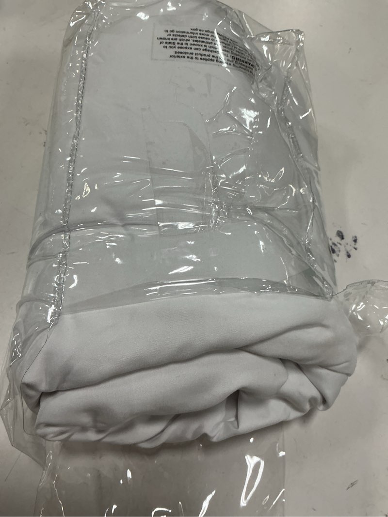 Condition photo showing Good Condition for mellanni bed skirt king size - bed skirting - 15-inch tailored drop pleated dust ruffle - hotel luxury bedding - wrinkle, fade, stain resistant - 1 bedskirt (king, white) 1102 white king