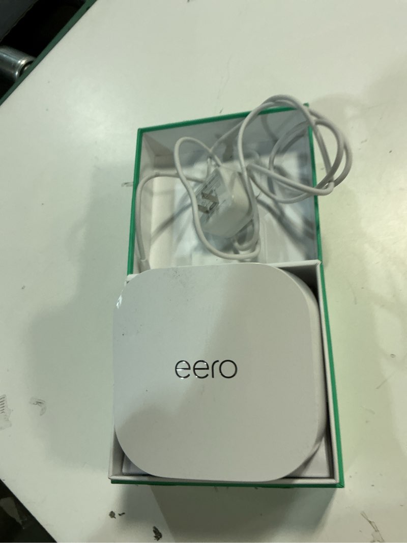 Condition photo showing As Is for Amazon eero 6 dual-band mesh Wi-Fi 6 extender - expands existing eero network