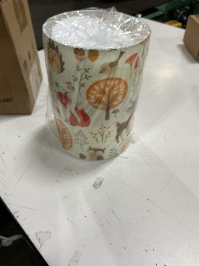 Condition photo showing New/Like New for Bedside Table Lamp Woodland Animals Nightstand Lamp with Wood Fox Owl Deer Buuny Trees Leaves Desk Lamps for Bedroom Living Room Nursery Office Home Decor multi 4