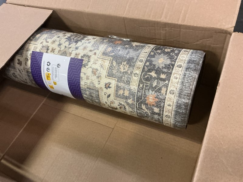 Condition photo showing Good Condition for dexi kitchen floor mats anti fatigue, 23x86 large long cushioned vintage runner rug waterproof, standing comfort memory foam padded for front sink laundry office, dark grey 86"l x 23"w x 0.4"th dark grey