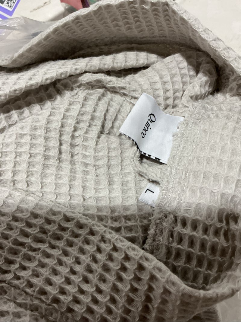 Condition photo showing Good Condition for mist organic turkish waffle robe, large