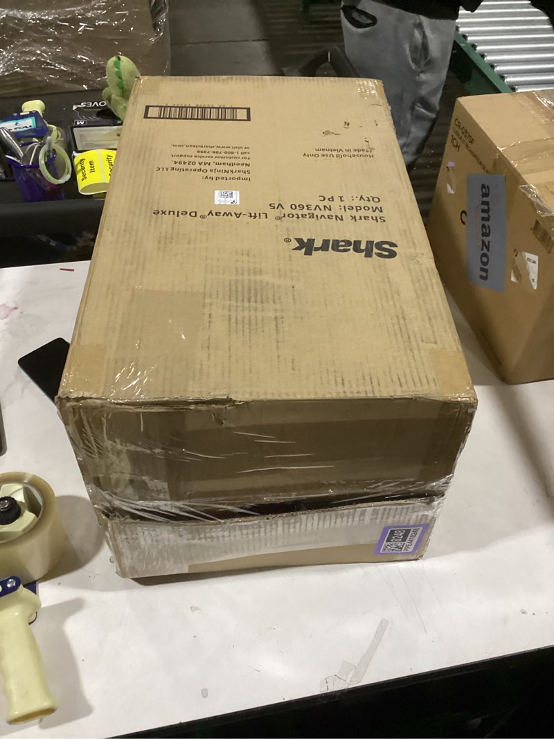 Condition photo showing As Is for Shark Upright Vacuum, Navigator Lift-Away Deluxe with Large Dust Cup Capacity, HEPA Filter, Swivel Steering, Upholstery Tool & Crevice Tool, Blue, NV360