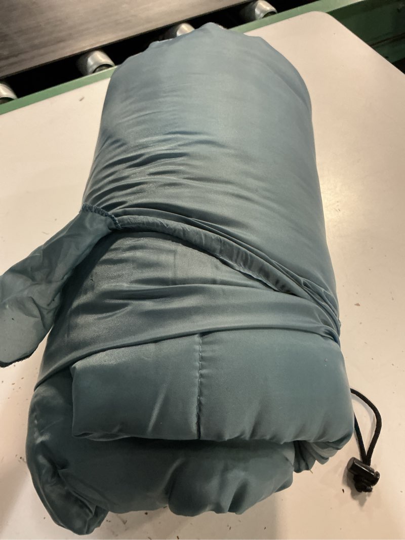 Condition photo showing As Is for 50f flannel sleeping bag