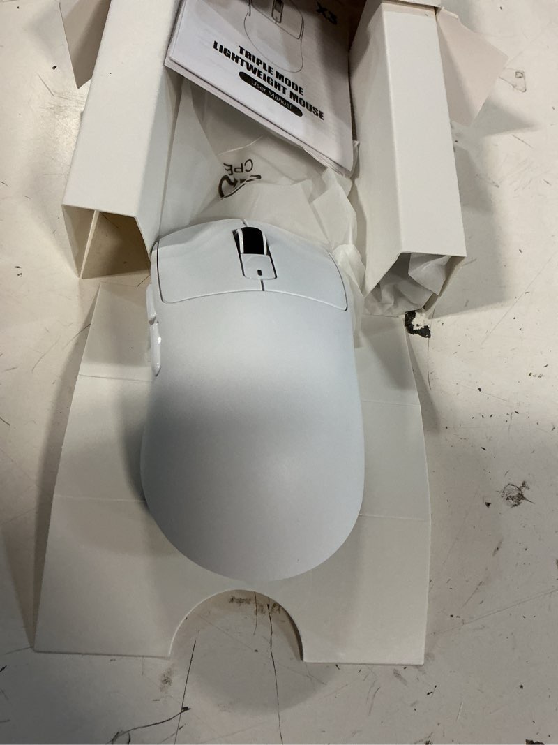 Condition photo showing Good Condition for attack shark x3 wireless gaming mouse, 49g ergonomic computer mouse, triple modes paw3395 26k dpi optical sensor, 200h battery life, programmable buttons, gaming accessories for pc/laptop/mac (white)