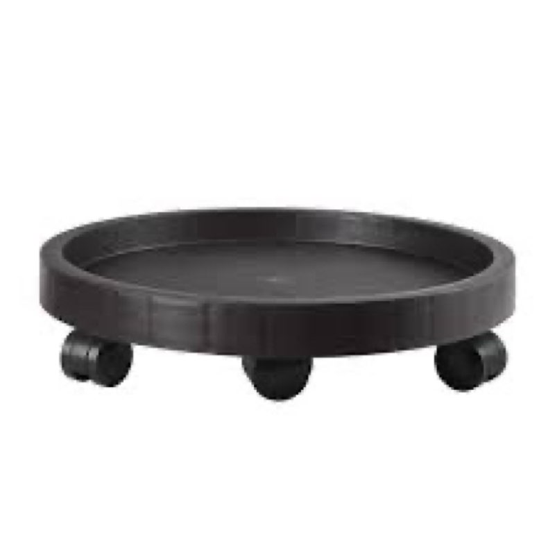 NAZKAEN 17.5 Inch Planter Caddies Rolling Saucer Caddy with Wheels, Heavy Duty Wheeled Stand for Pot