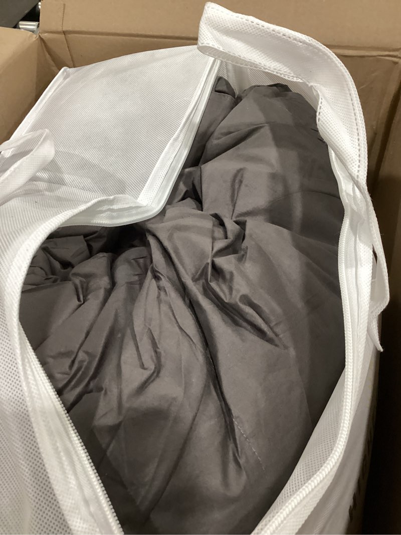 Condition photo showing Good Condition for L LOVSOUL Goose Feather Down Fiber Comforter King Size, 100% Organic Cotton Fabric Duvet Insert,1200