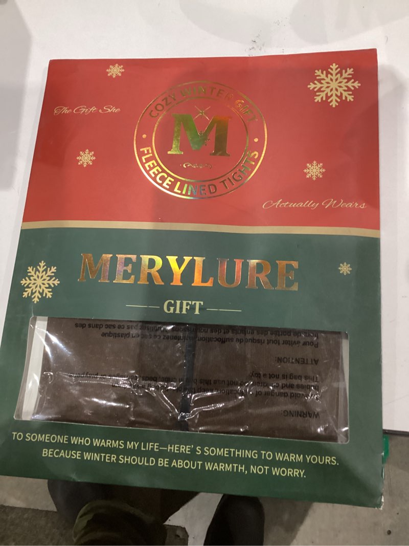 Condition photo showing New/Like New for MERYLURE High Waist Fleece Lined Tights Women Skin Tone, Fake Translucent Winter Warm Pantyhose Thick Thermal Leggings Honey XX-Large