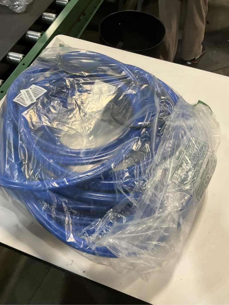 Condition photo showing As Is for 75FT Heated Water Hose for RV,Heated Drinking Water Hose with Thermostat,Lead and BPA Free,1/2" Inner Diameter,Temperatures Down to -40°F Self-Regulating,Blue Appearance