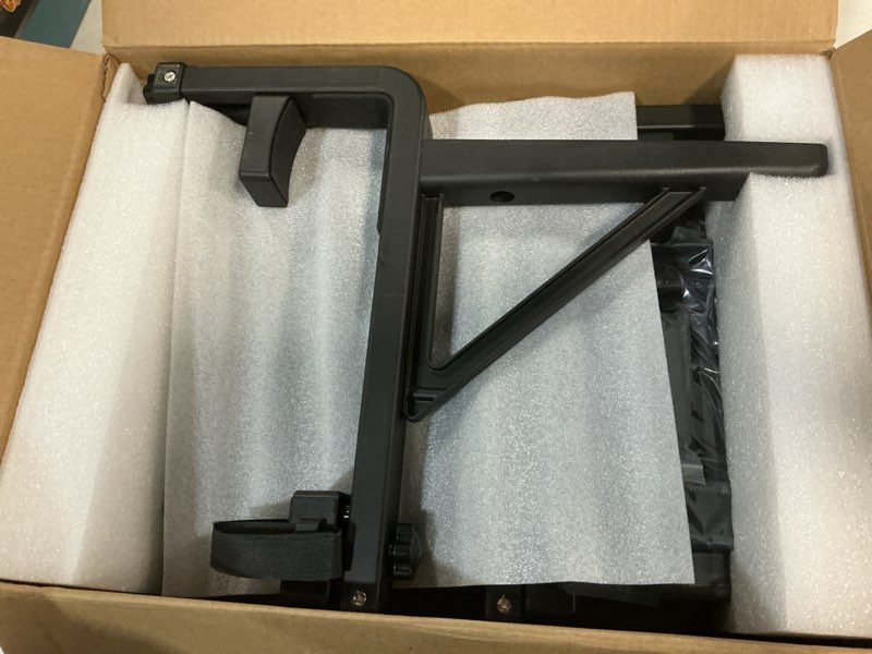 Condition photo showing Good Condition for balcony bar table for railings, hyperzoo outdoor patio bar, heavy-duty galvanized iron 49"×9.6" balcony side table, holds 110 lbs, adjustable?easy assembly?fits 4.4" or less top rail?black?