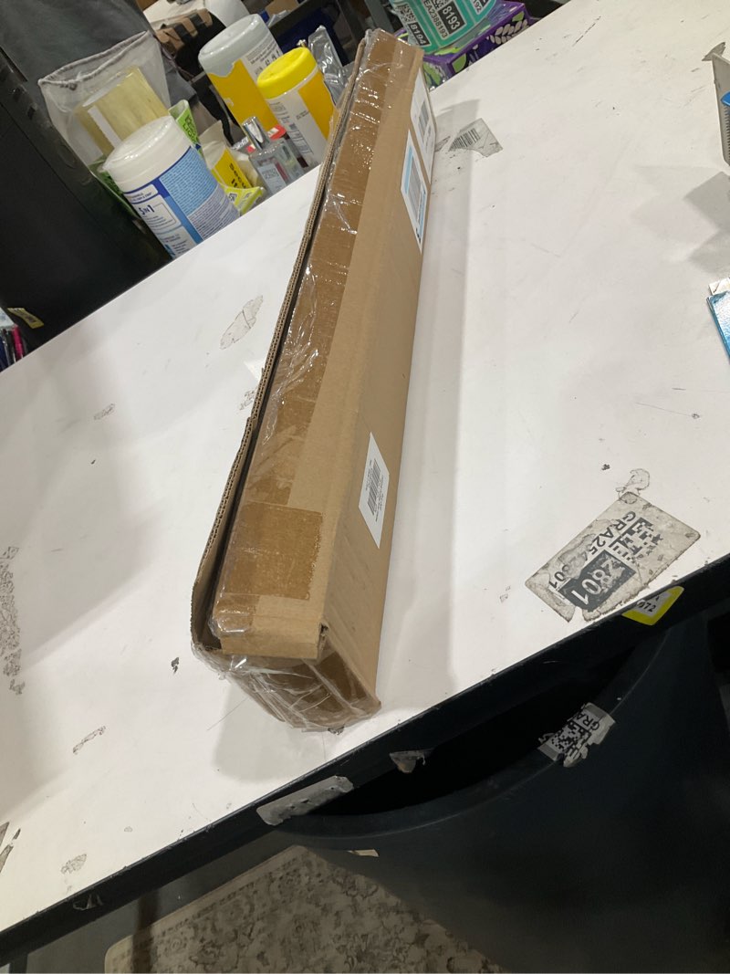 Condition photo showing Good Condition for LazBlinds No Tools No Drill Cordless Roller Shades, 100% Blackout Roller Blinds for Windows, Thermal Insulated UV Protection Waterproof Roll Up Window Blinds and Shades, 25'' W x 72'' H, White White 25'' W x 72'' H