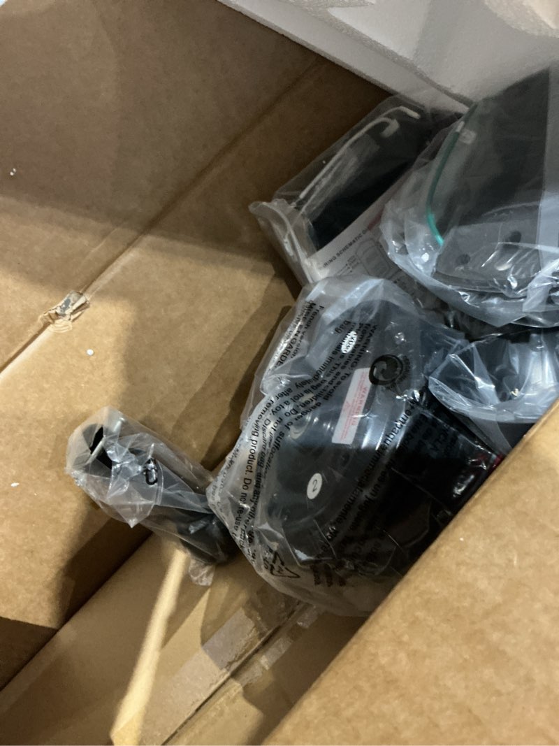 Condition photo showing As Is for 60 in ceiling fan of 7400+cfm high airflow with mute remote control,ceiling fan no light for indoor/outdoor patios.6 speed noiseless reversible dc motor,easy to install with timer for living room black no light 60 inch