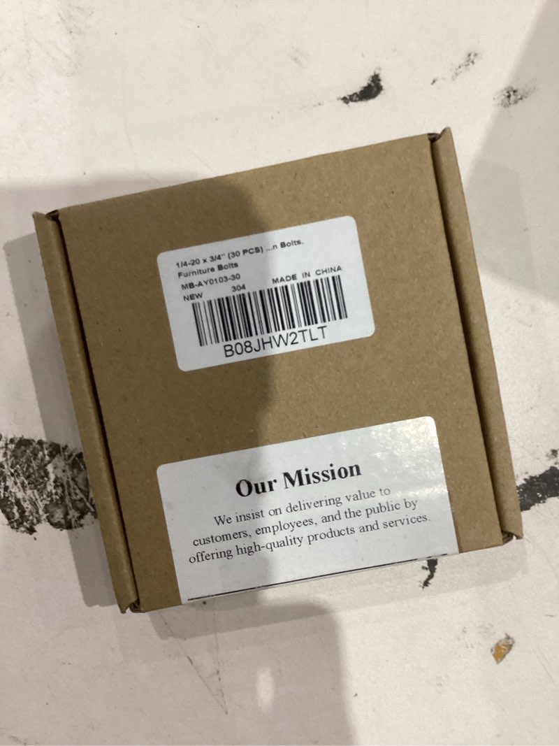 Condition photo showing New/Like New for 1/4-20 x 3/4" (30 PCS) Flat Head Socket Cap Screw, 304 Stainless Steel 18-8 Binding Screws, Full Thread, Connection Bolts, Furniture Bolts 1/4-20 x 3/4" Silver 30