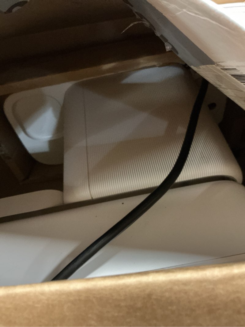 Condition photo showing As Is for philips baristina espresso machine+milk frother bundle. real espresso. compact coffee machine,portafilter, grinder, cafe crema. dairy & non-dairy milk foam?. hot & cold. easy clean. white (bar303/00) espresso machine + milk frother white