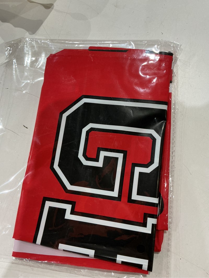 Condition photo showing Good Condition for 2026 graduation party plastic backdrop - 65" x 32.7" congrats grad banner in red, large class of 2026 decorations, photography & grad party supplies