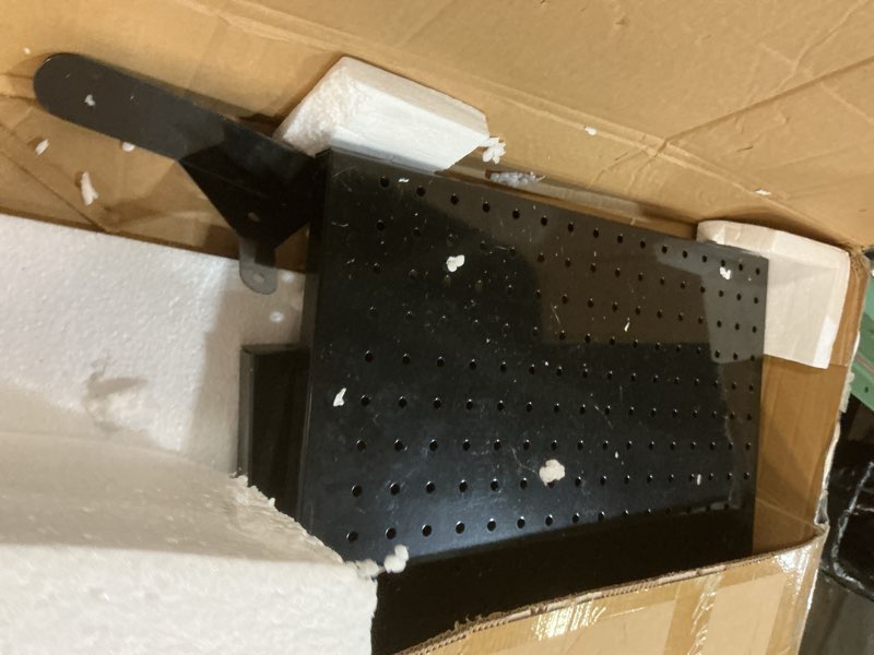 Condition photo showing As Is for 2PCS Pegboard Display Stand With 20 Hooks for Craft Shows, Metal Jewelry and Key Ring Retail Display Racks for Selling Accessories, Retail Stores, Vendors & Events, 17 X 13 Inch 2 PCS, Black